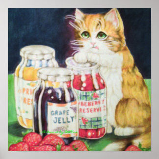 cat in a jam poster