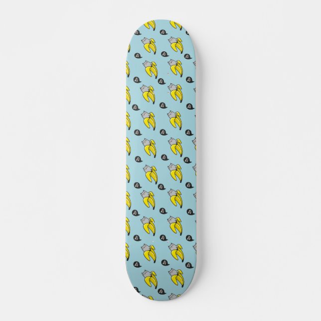 Cat in banana skateboard (Vorne)