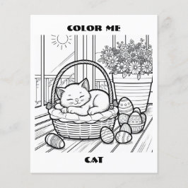 Cat in Baskenfarbe Me Farbseiten nach Maß Flyer