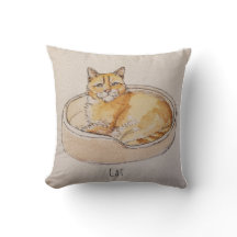 Cat In Bed