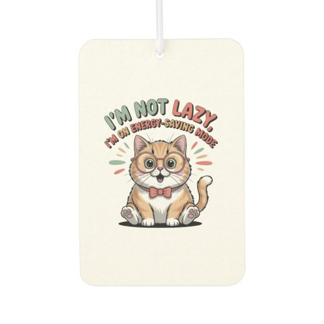 Cat in Energy Saving Mode Autolufterfrischer (Vorderseite)