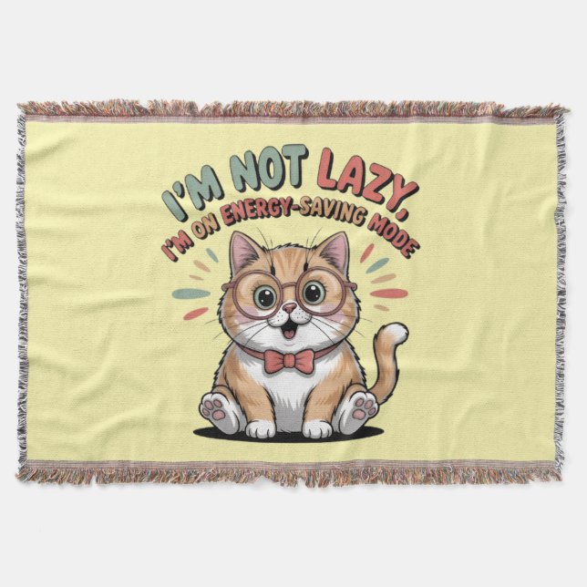 Cat in Energy Saving Mode Decke (Vorderseite)