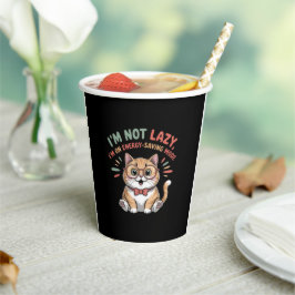 Cat in Energy Saving Mode Pappbecher