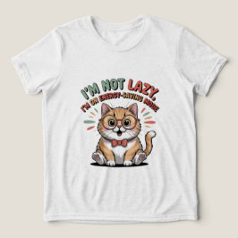 Cat in Energy Saving Mode Tri-Blend Shirt