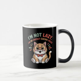 Cat in Energy Saving Mode Verwandlungstasse