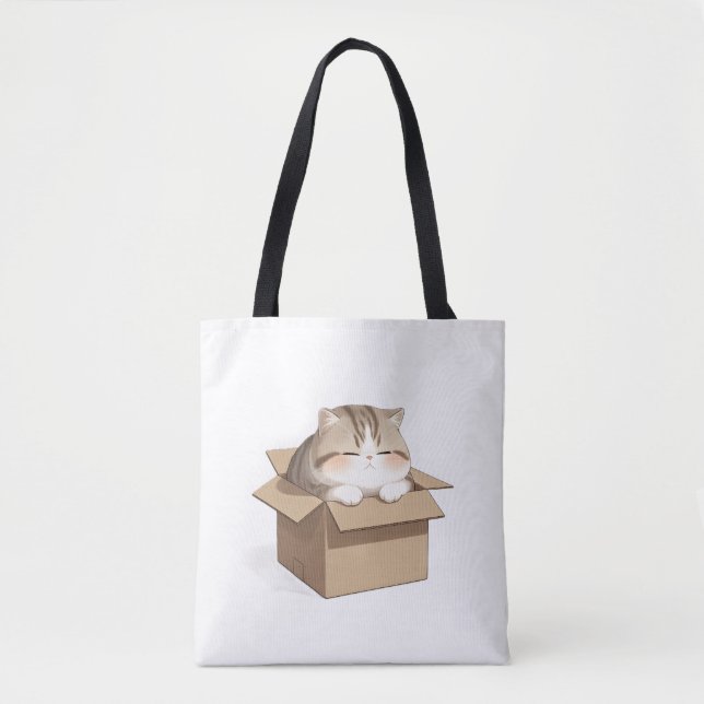 Cat In the box Tasche (Vorderseite)