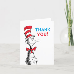 Cat in the Hat Baby Shower Vielen Dank Dankeskarte