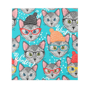 Cat in the hat notizblock