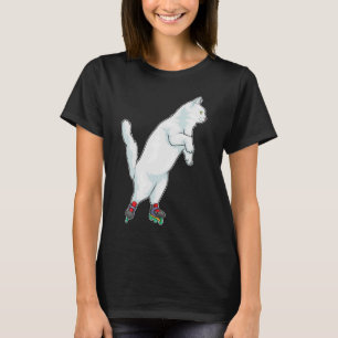 Cat Inline Skaten Rollschuhe Sports T-Shirt