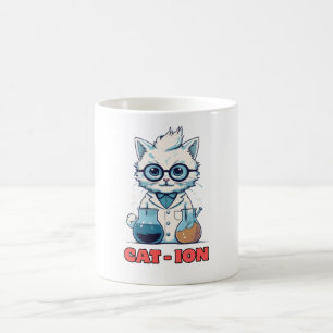 CAT - ION. Chemiekatze, Labor, Geschenk Kaffeetasse