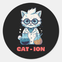 CAT - ION. Chemiekatze, Labor, Geschenk