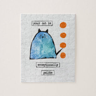 Cat Jigsaw Puzzle - Drôle Chat exceptionnellement 
