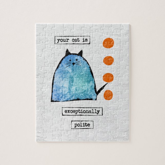 Cat Jigsaw Puzzle - Drôle Chat exceptionnellement  (Vertical)