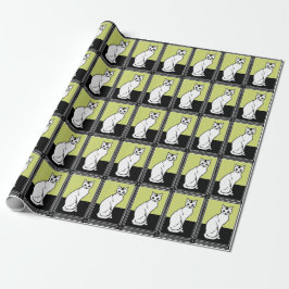 Cat Julie de Graag Art Nouveau Geschenkpapier