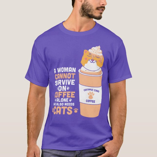 CAT-KAFFEE-Freunde T-Shirt (Vorderseite)