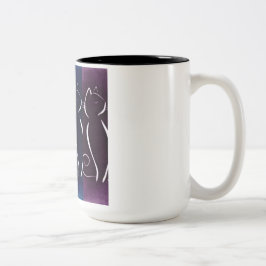 Cat-Kaffee-Tasse Zweifarbige Tasse