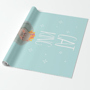 Cat King - Geschenke für Katzen-Liebhaber Geschenkpapier