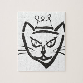 Cat King Illustration, Cartoon Kitty Cat