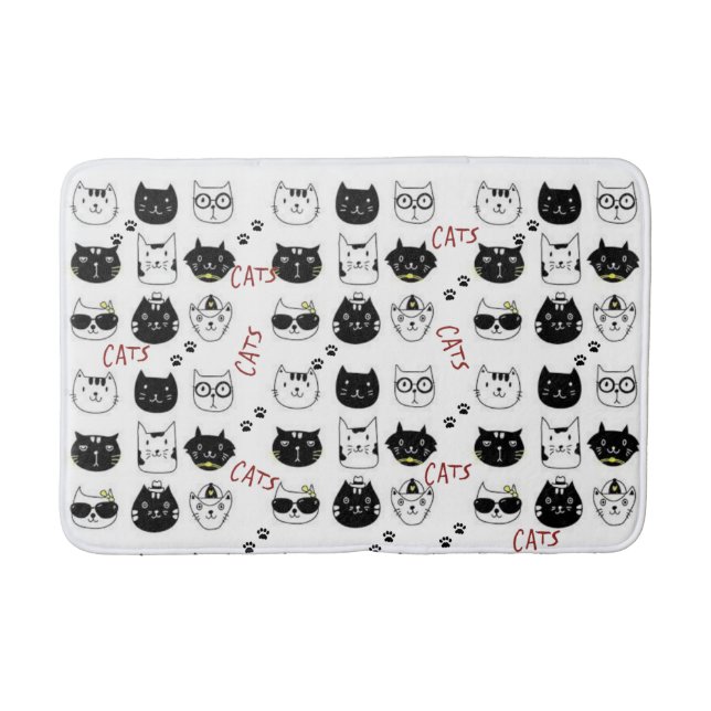 Cat Kitten Badezimmer Badewanne matt Badematte (Vorderseite)