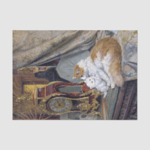 Cat & Kitten ・ Henriette Ronner-Knip (1821-1909) Seidenpapier