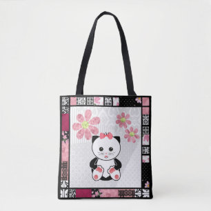 Cat kitten Illustration Kinder kindisch drucken Tasche