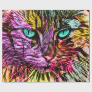Cat Kitten Künstlerisch Geschenkpapier
