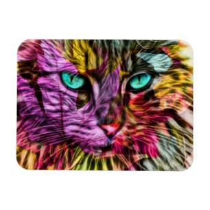 Cat Kitten Künstlerisch Magnet