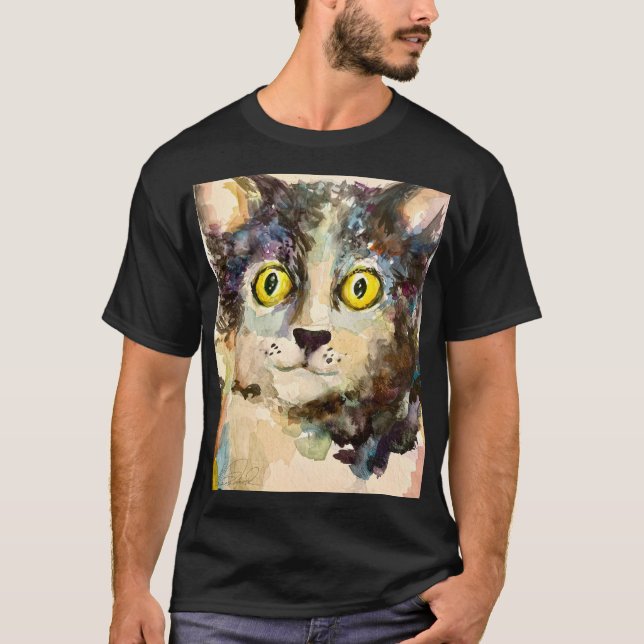 Cat Kitten Pet Maureen Girard Familiar T-Shirt (Vorderseite)