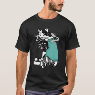 Cat Kitten Rauchen Tattoo I Liebe Mama T-Shirt