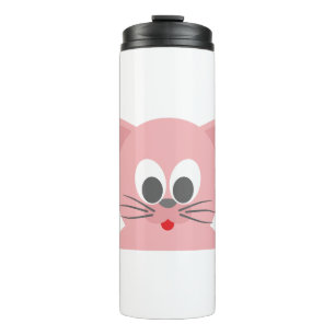 Cat Kitten Tomcat Kitty Pet Animal Furche Sweet Thermosbecher