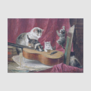 Cat & Kittens ・ Henriette Ronner-Knip (1821-1909) Seidenpapier