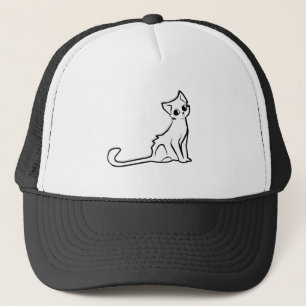 Cat Kitty Animal Niedlich Vector Clipart Aufkleber Truckerkappe