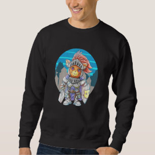 Cat Knight Niedlich eine Katze Kitten Kitty Parody Sweatshirt