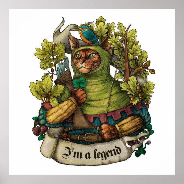 Cat Knight vintage impression (Devant)