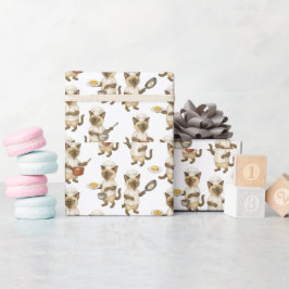 Cat Koch kocht Frühstück Geschenkpapier