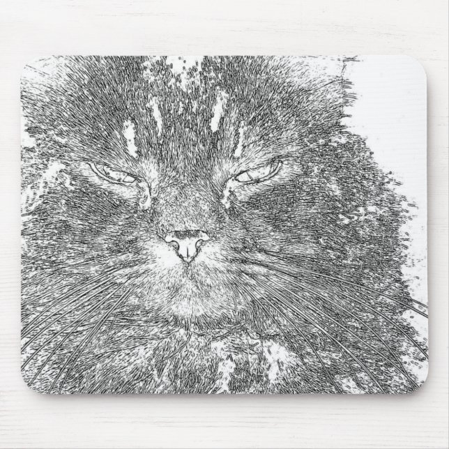 Cat-Kontur Mousepad (Vorne)