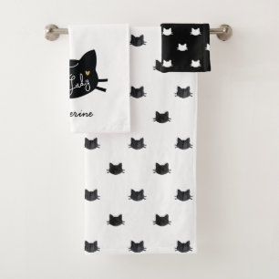 Cat Lady Badhandtuch Set
