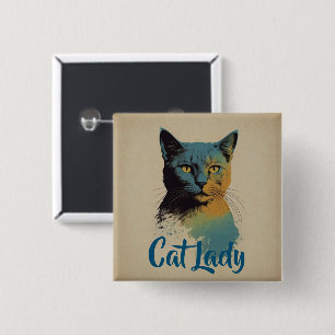 Cat Lady Button