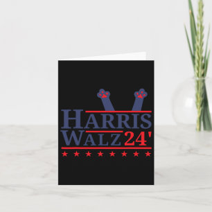 Cat Lady for Kamala Harris Tim Walz 2024 Election Karte