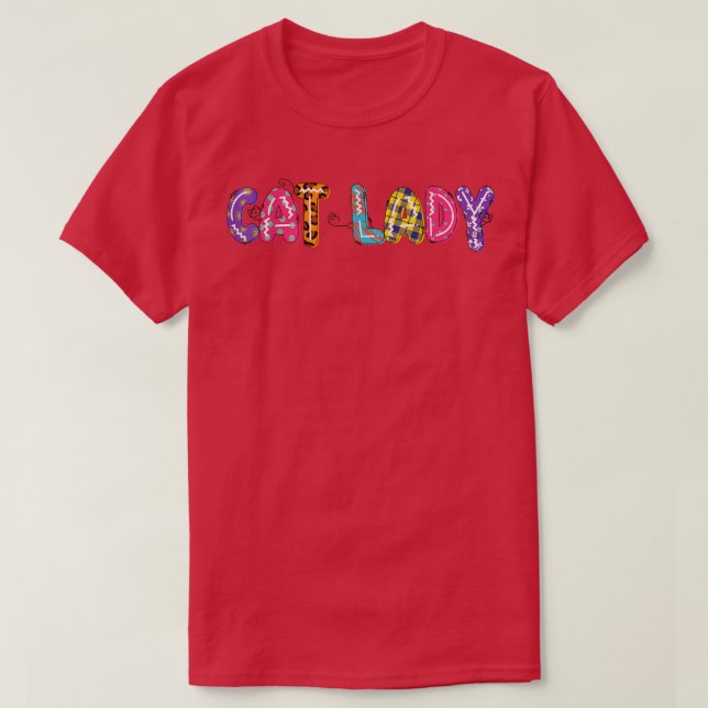 Cat Lady Funny Cat Lovers Geschenk  T-Shirt (Design vorne)