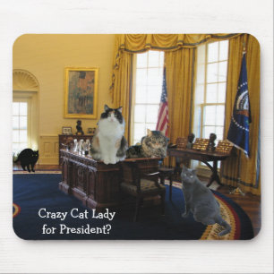 Cat Lady für den Präsidenten Mousepad