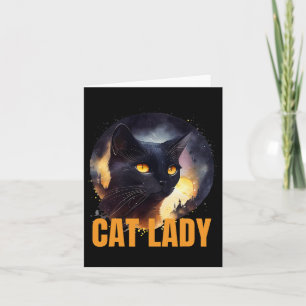 Cat Lady für Kamala Harris einzigartiges Design Karte