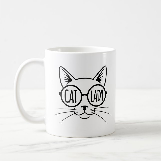 Cat Lady  Kaffeetasse (Links)