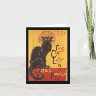 Cat Lady Kamala Le Chat Noir Funny Ballot Karte