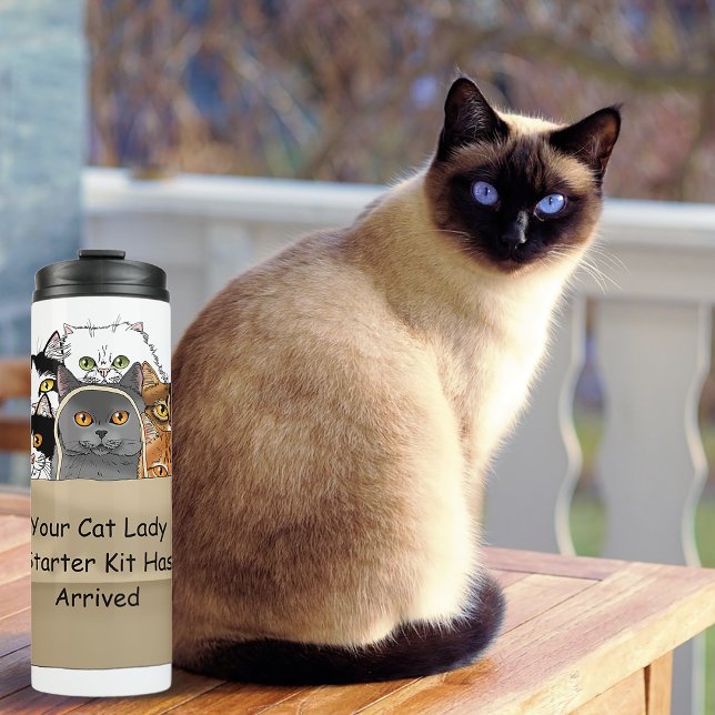 Cat Lady Starter Kit Thermosbecher (Von Creator hochgeladen)
