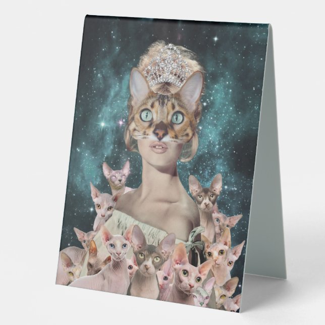 Cat Lady Tischaufsteller (Vorderseite)