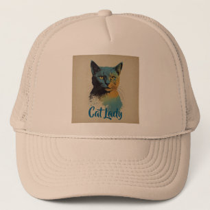 Cat Lady Trucker Hat Truckerkappe