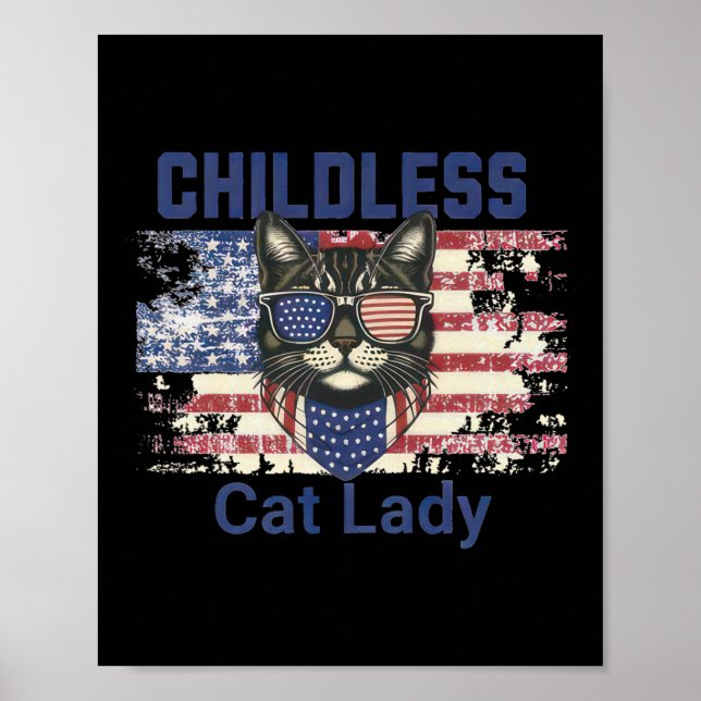 Cat Lady Votes for Women Poster (Vorne)