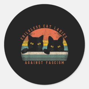 Cat Ladys 2 Runder Aufkleber