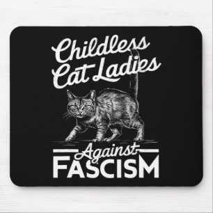 Cat Ladys Against Faschism Proud Feminist Mousepad